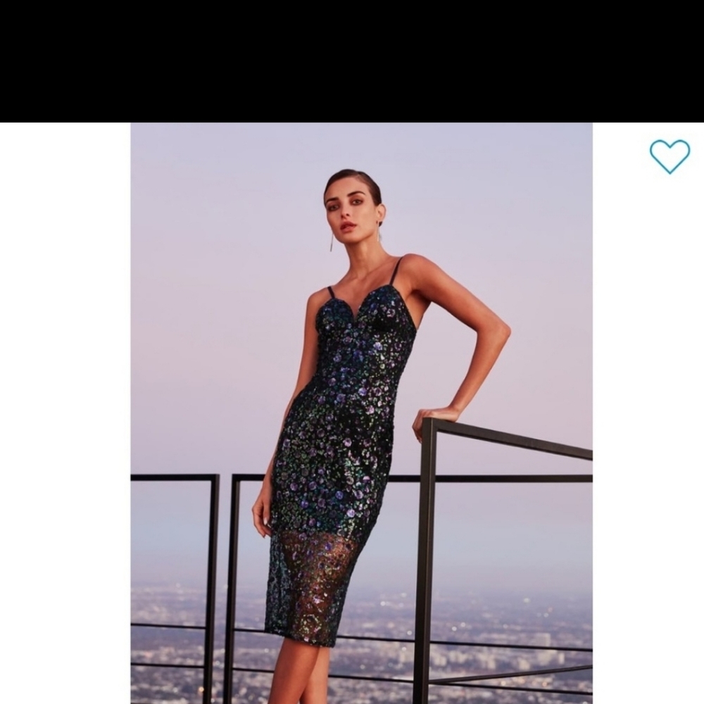 Dress The Population Addison Sequin Lace Dress